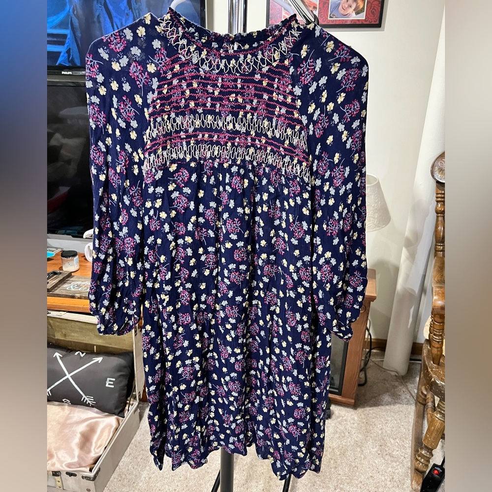 Umgee navy floral dress